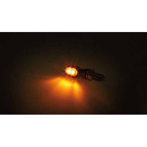 Intermitente LED HIGHSIDER smart Crumb - cristal ahumado - homologado E - Pareja