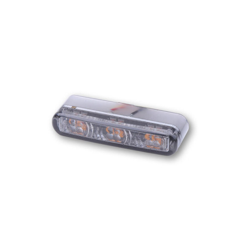 Piloto trasero/intermitente HIGHSIDER smart Shorty 2 Pro Module 3in1 - cristal ahumado - homologado E - Pareja