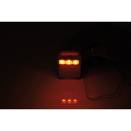 Piloto trasero/intermitente HIGHSIDER smart Shorty 2 Pro Module 3in1 - cristal ahumado - homologado E - Pareja