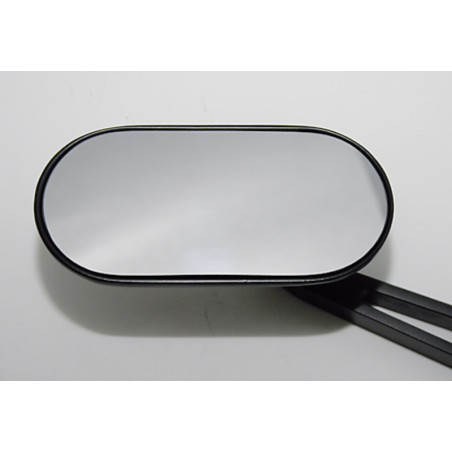 Retrovisor de manillar HIGHSIDER smart - oval - negro - Pareja