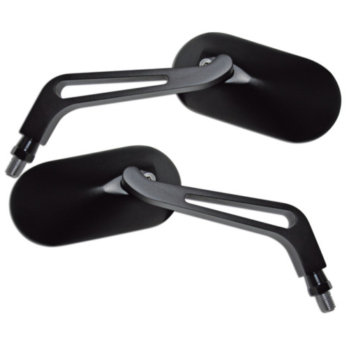 Retrovisor de manillar HIGHSIDER smart - oval - negro - Pareja