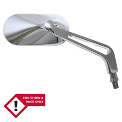 Retrovisor de manillar HIGHSIDER smart - oval - cromado