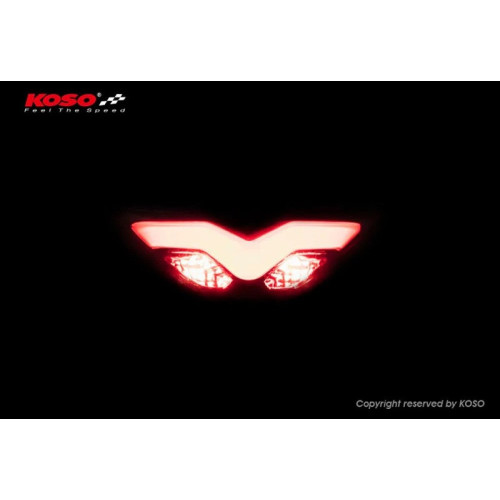 Piloto trasero LED KOSO - rojo