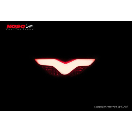 Piloto trasero LED KOSO - rojo