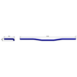 Manillar HIGHSIDER pro Wide Bar L11 1 Inch 95 -D - acero - negro 2