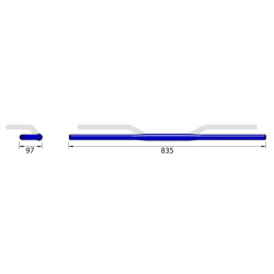 Manillar HIGHSIDER pro X-Bar Drag Bar Wide XD2 1 1/8 Inch - aluminio - negro 2