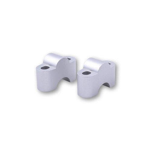 Alzas de manillar HIGHSIDER pro 25mm - plata