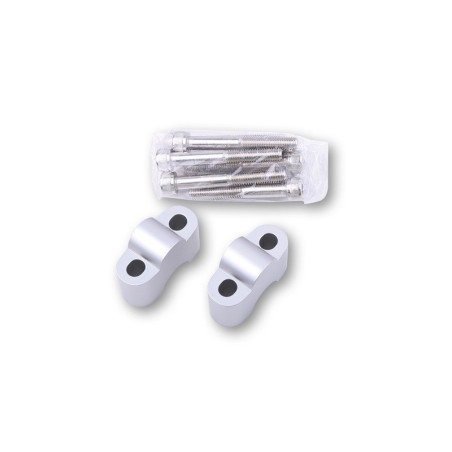 Alzas de manillar HIGHSIDER pro 25mm - plata
