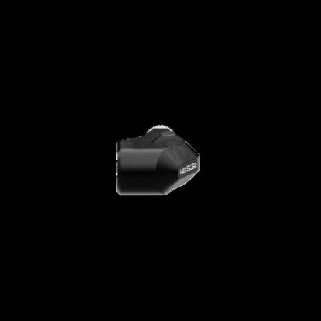Intermitentes LED para extremo de manillar HIGHSIDER pro Ventura-X – negro mate – pareja