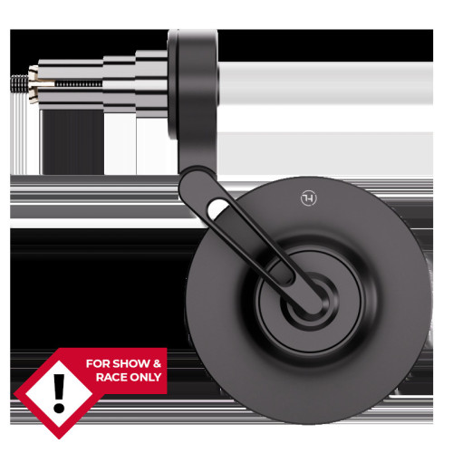 Retrovisor extremo de manillar HIGHSIDER pro Conero-XS corto – negro mate – 1 pza