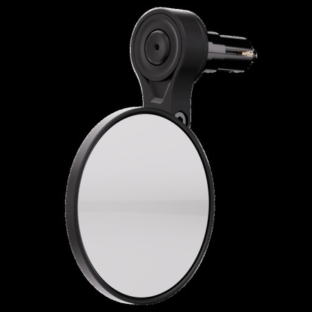 Retrovisor extremo de manillar HIGHSIDER pro Conero-XS corto – negro mate – 1 pza