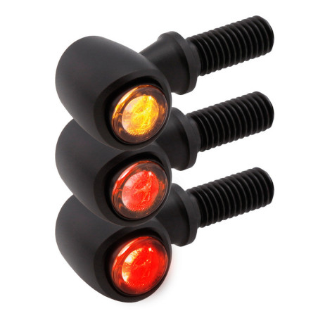 Piloto trasero/intermitente LED HIGHSIDER pro Conero-Run 3in1 - homologado E - Pareja