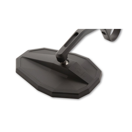 Retrovisor contrapeso de manillar HIGHSIDER smart Straight - largo - negro