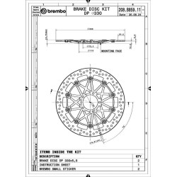 Juego de discos de freno BREMBO UPGRADE Supersport redondo flotante - pareja 2