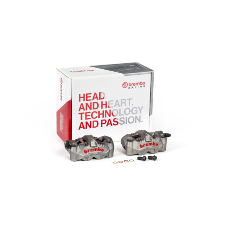 Pinza de freno delantero radial BREMBO UPGRADE GP4-RS 4 pistones Ø30 mm