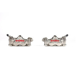 Pinzas BREMBO UPGRADE GP4RX (mecanizadas CNC niquelado) - 100 mm (con pastillas) 2