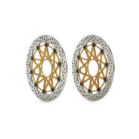 Juego de discos de freno BREMBO UPGRADE Supersport redondo flotante - pareja