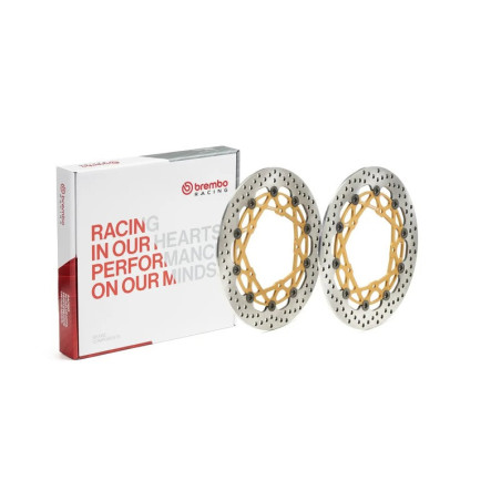 Juego de discos de freno BREMBO UPGRADE Supersport redondo flotante - pareja