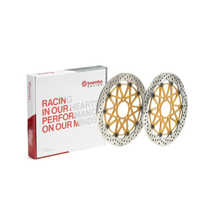 Juego de discos de freno BREMBO UPGRADE Supersport redondo flotante - pareja