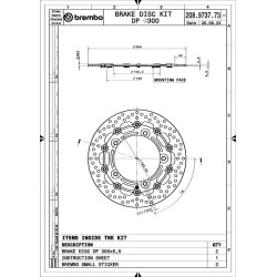 Juego de discos de freno BREMBO UPGRADE Supersport redondo flotante - pareja 2