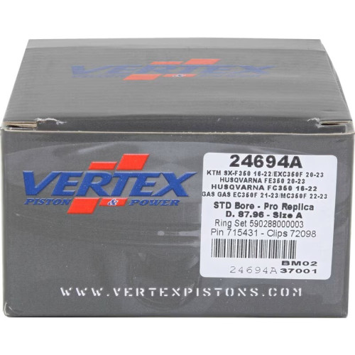 Pistón VERTEX Replica forjado