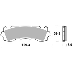Pastillas de freno sinterizadas BREMBO - 07HO65SA
