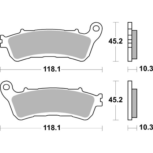 Pastillas de freno sinterizadas BREMBO - 07HO66SP