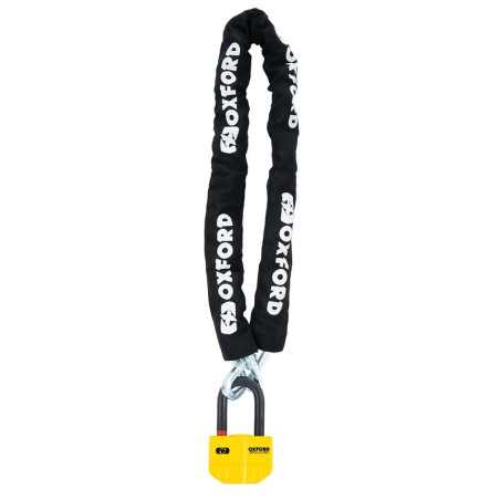 Candado con alarma OXFORD Boss Alarm 14mm x 12 mm + Cadena 1,2 m - Certificado Sold Secure Gold / FG SBSC