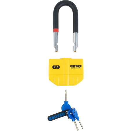 Candado con alarma OXFORD Boss Alarm 14mm x 12 mm + Cadena 2,0 m - Certificado Sold Secure Gold / FG SBSC