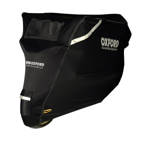 Funda de moto para exterior OXFORD Protex Stretch - Moto / Scooter - Negro - S
