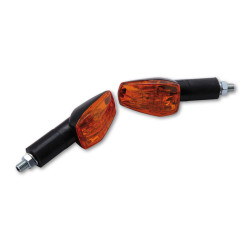 HIGHSIDER smart IMOLA 1 Bulb Mini Indicator Body Black / Lens Orange (Pair), Front & Rear 2