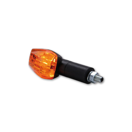 HIGHSIDER smart IMOLA 1 Bulb Mini Indicator Body Black / Lens Orange (Pair), Front & Rear