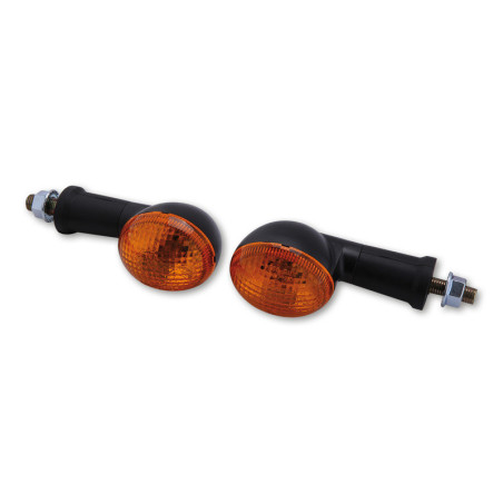 Intermitentes HIGHSIDER smart OVAL Mini - negro