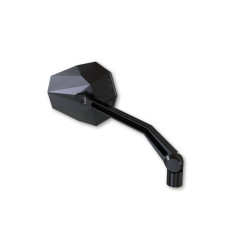 Retrovisor de manillar HIGHSIDER pro Stealth -X2 - con intermitentes LED - negro - Pareja