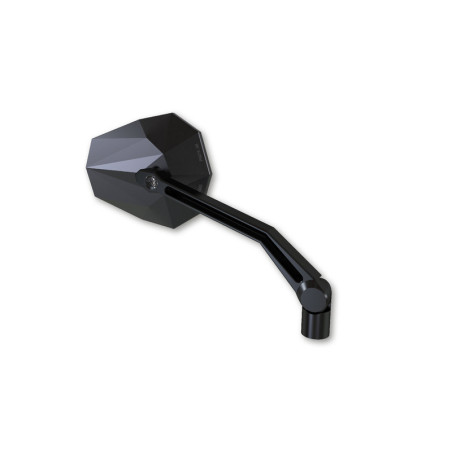 Retrovisor de manillar HIGHSIDER pro Stealth -X2 - con intermitentes LED - negro - Pareja