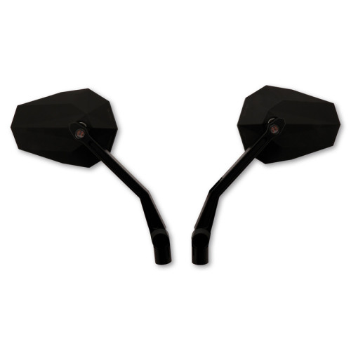 Retrovisor de manillar HIGHSIDER pro Stealth -X2 - con intermitentes LED - negro - Pareja