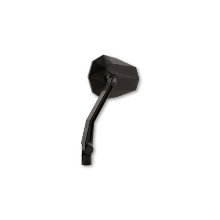 Retrovisor de manillar HIGHSIDER pro Stealth -X2 - con intermitentes LED - negro - Pareja