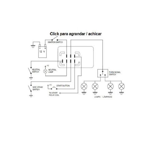 Relé para intermitentes TECNIUM by DZE (2+2) X 21W / LED