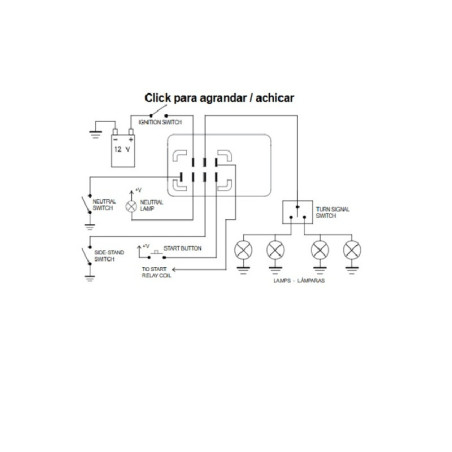 Relé para intermitentes TECNIUM by DZE (2+2) X 21W / LED