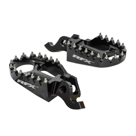 Estriberas RFX Pro Series aluminio CNC - negro