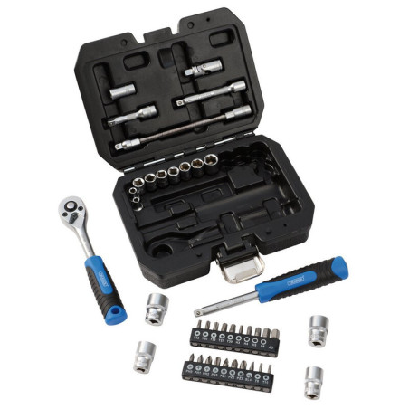 Juego de vasos y puntas métricas DRAPER HI-TORQ® 1/4" Sq. Dr. - 40 pcs