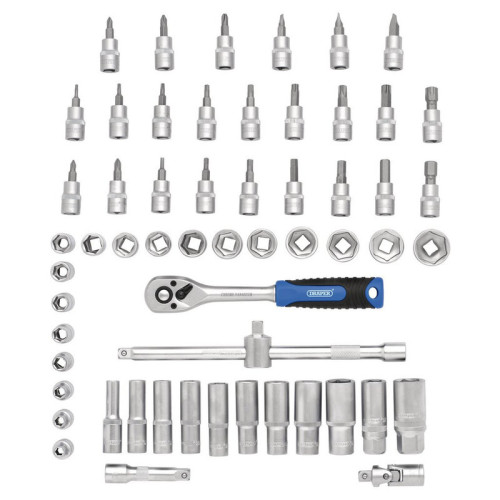 Juego de vasos y puntas métricas DRAPER HI-TORQ® - 3/8" Sq. Dr. - 58 pcs
