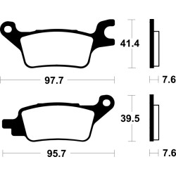 Pastillas de freno Tecnium Scooter orgánicas ME510