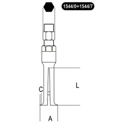 Expansor de sectores para interiores BETA TOOLS 2