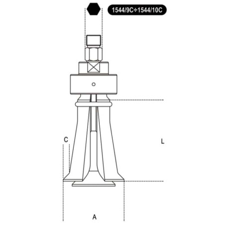 Expansor de sectores para interiores BETA TOOLS