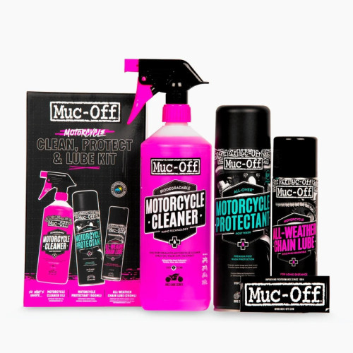 Kit de mantenimiento MUC-OFF Motorcycle Clean, Protect & Lube