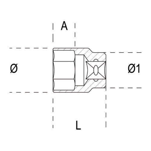 Vaso BETA 3/4 - Ø60 mm