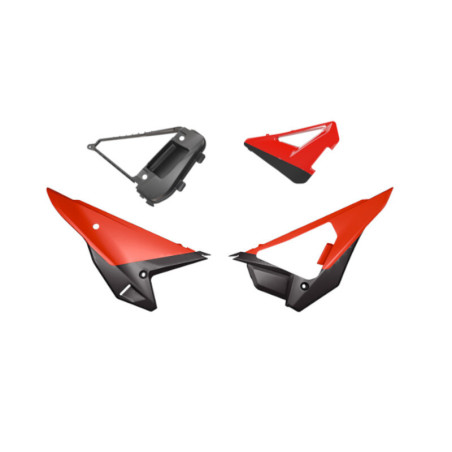 Kit paneles laterales RACETECH Revolution - rojo
