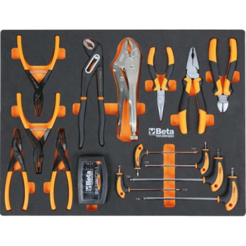 Combinación de mobiliario BETA para taller C45PRO 2.0 X con 268 herramientas
