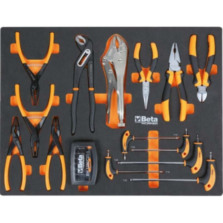 Combinación de mobiliario BETA para taller C45PRO 2.0 X con 268 herramientas